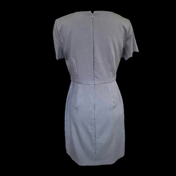 LOFT Gray Dress with Laser Cut Details - Picture 4 of 5